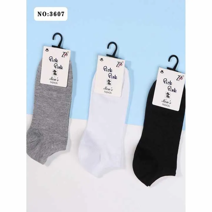 جوارب كاحل صيفية للرجال 12 زوجًا مريحة جيدة . 12 Pairs Men's Summer Ankle Socks Comfortable