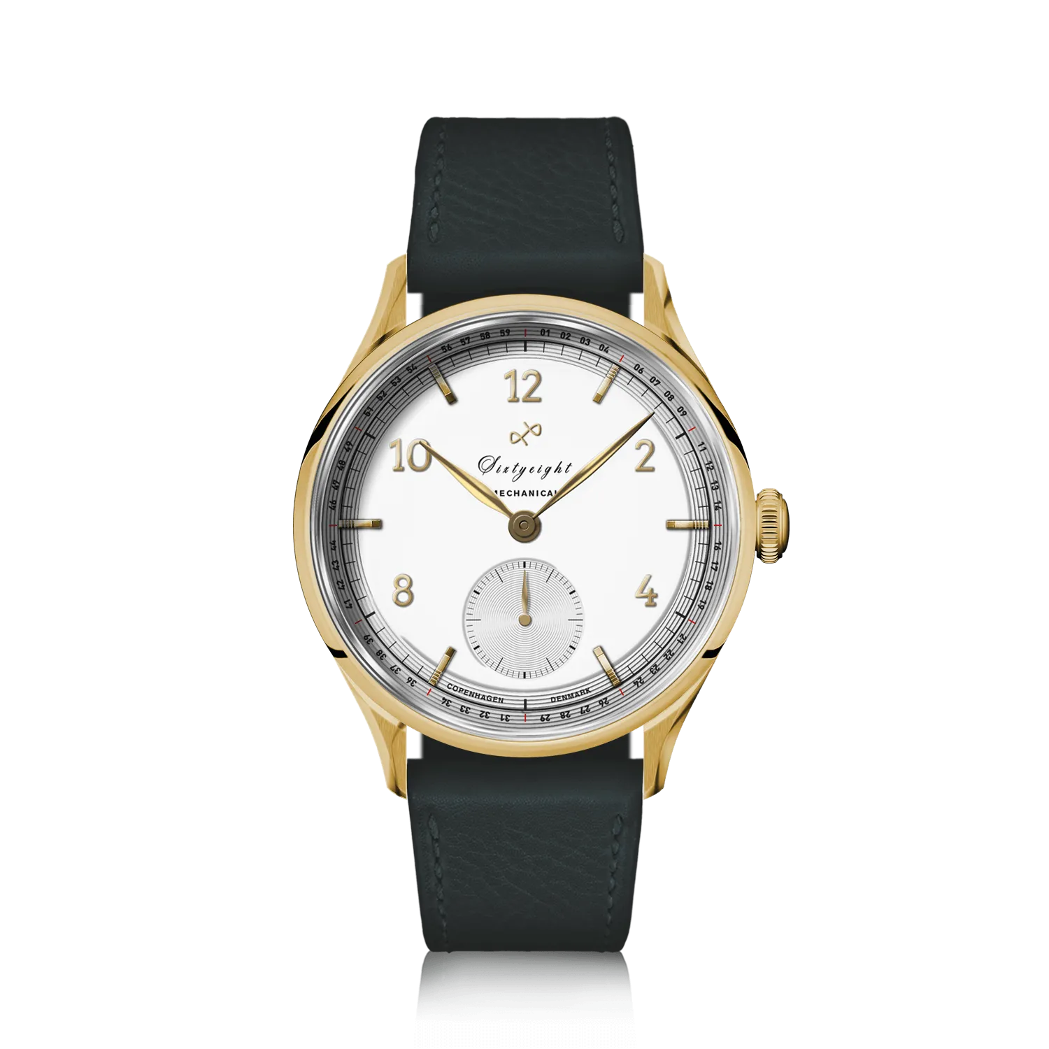 1968 Mechanical (Hand-Wound), Gold / White