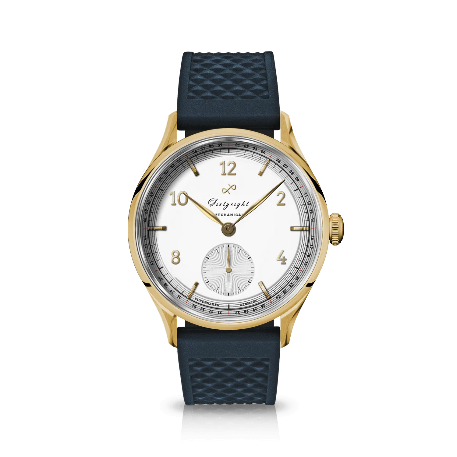 1968 Mechanical (Hand-Wound), Gold / White