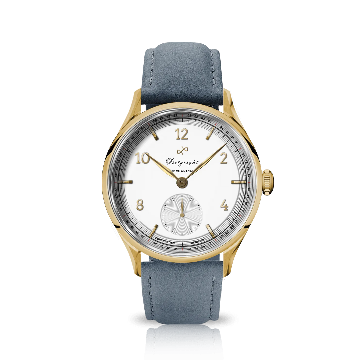 1968 Mechanical (Hand-Wound), Gold / White
