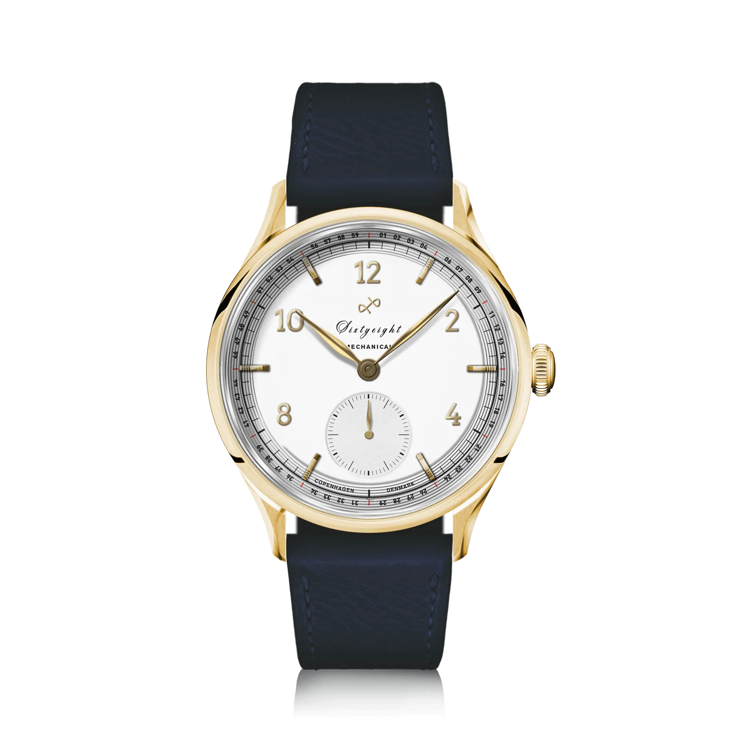 1968 Mechanical (Hand-Wound), Gold / White
