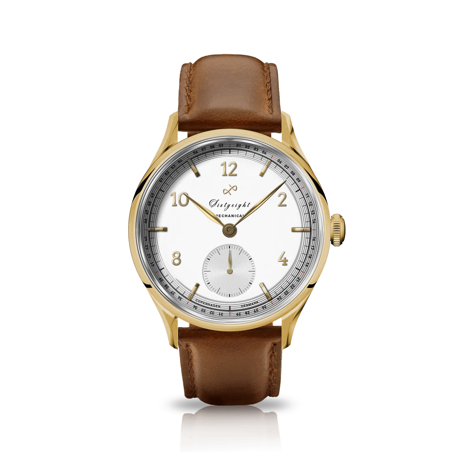 1968 Mechanical (Hand-Wound), Gold / White
