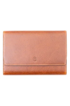 3-Watch Saddle Brown & Sunflower Suede Leather Watch Case