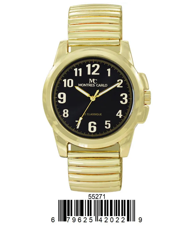 5527-Montres Carlo Metal Band Watch
