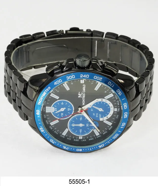 5550-Montres Carlo Metal Band Watch