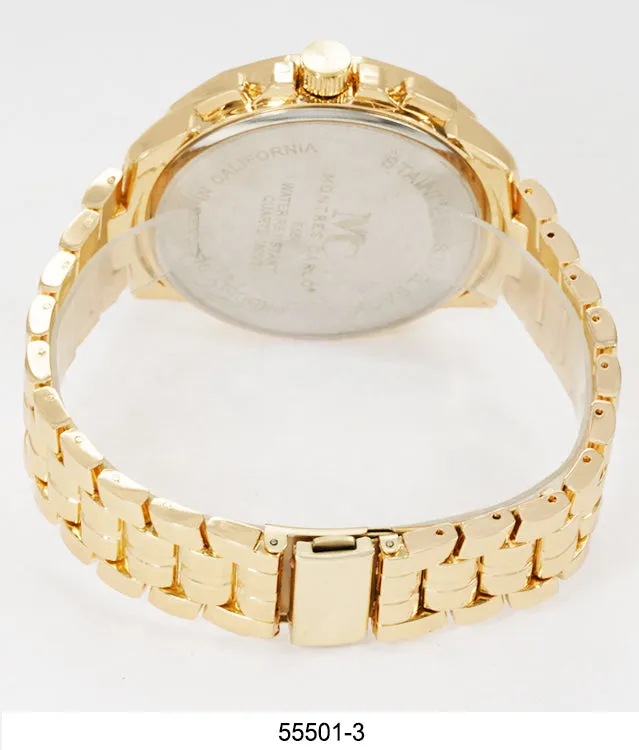 5550-Montres Carlo Metal Band Watch