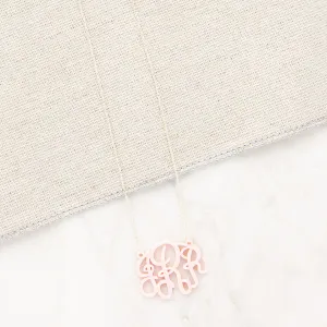 Acrylic Monogram Necklace - 1.5"