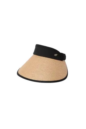 Adjustable UPF50 Wide-brim Straw Sun Visor