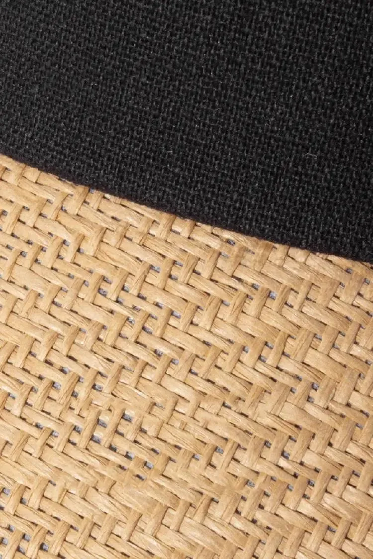 Adjustable UPF50 Wide-brim Straw Sun Visor