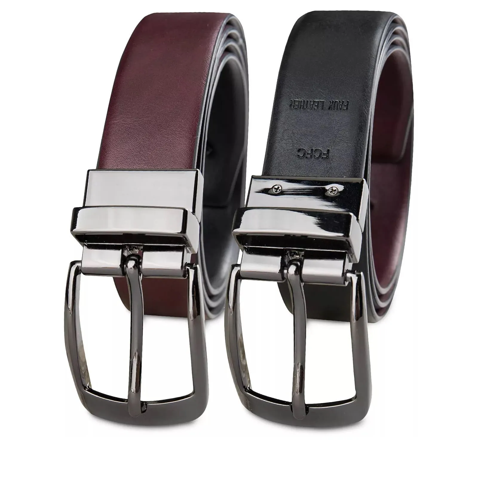 ALFANI Men's Modern Reversible Dress Belt Black Brown