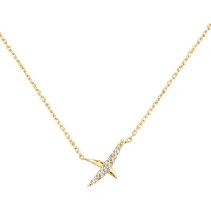Ania Haie Gold Kiss Pavé Necklace