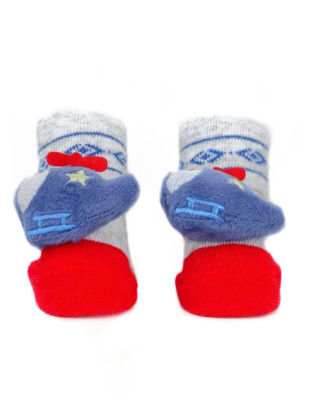 Baby Socks with 3D Helicopter Plush Design – Soft and Playful