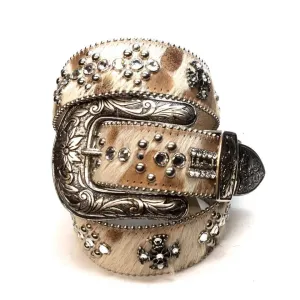 b.b. Simon "Natural Nature" Pony Hair Crystal Belt