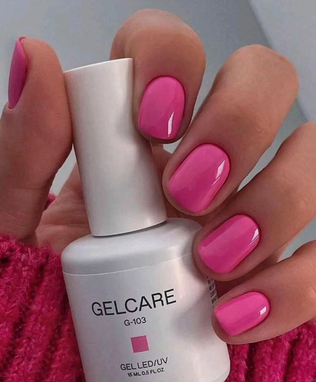 Beauty - Nails - short - hot pink