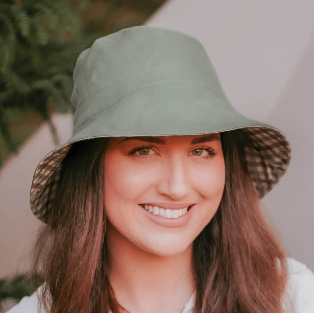 Bedhead 'Vacationer' Reversible Ladies Sun Hat - Noah / Moss