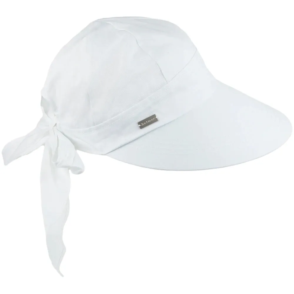 Betmar Hats Cotton Face Framer - White