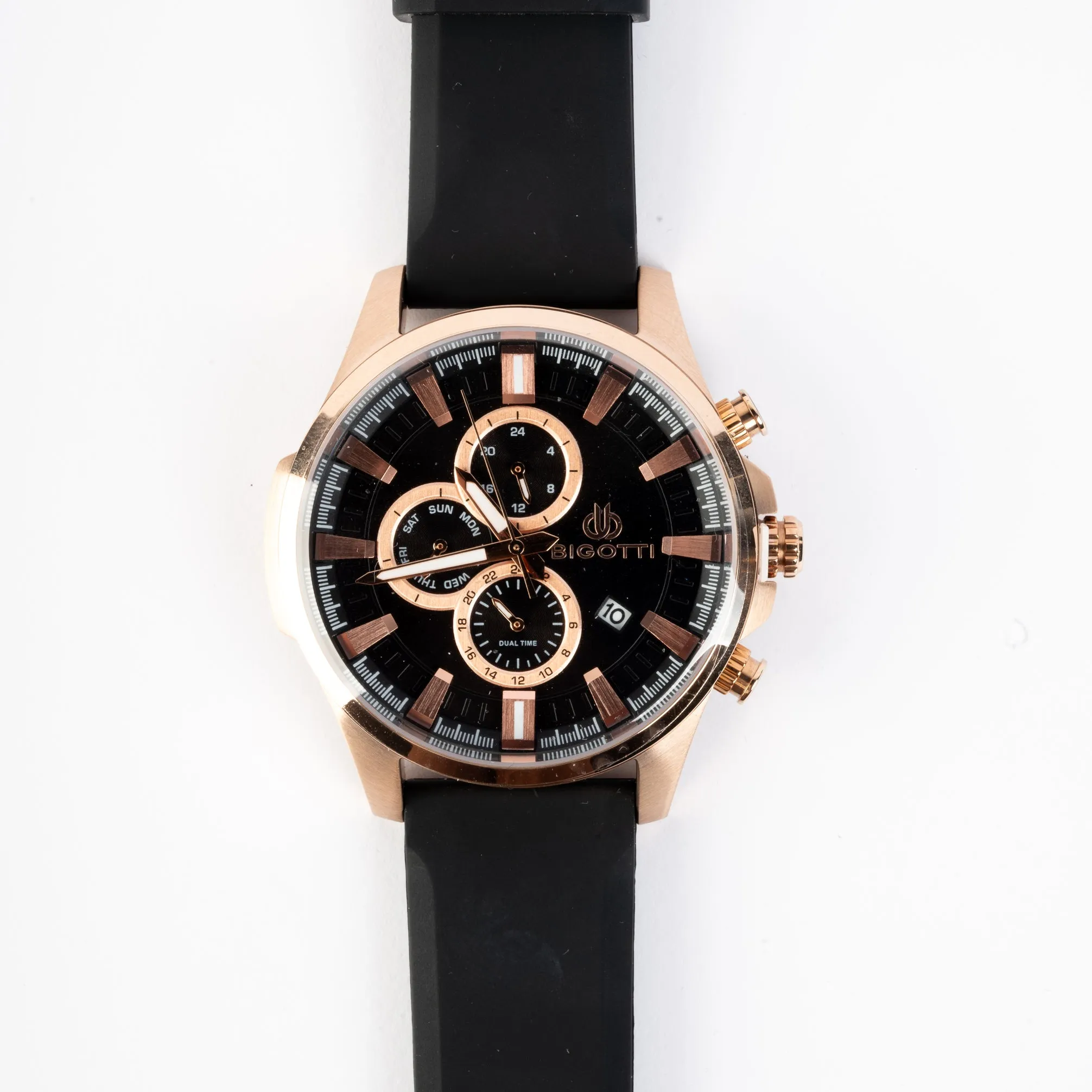 BIGOTTI MILANO men WATCH - Black Leather Strap