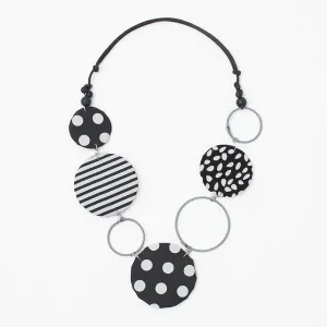 Black and White Teigen Statement Necklace