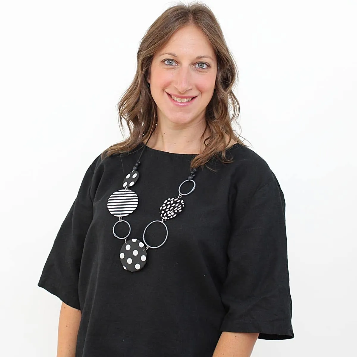 Black and White Teigen Statement Necklace