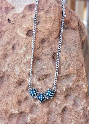 Black Dice Trio Necklace