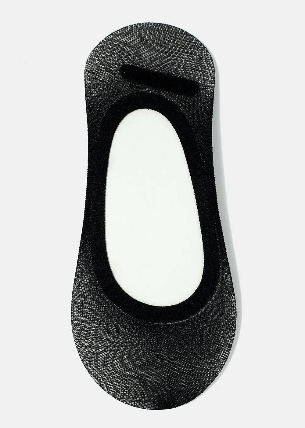 Black Mesh No-Show Socks