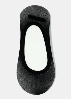 Black Mesh No-Show Socks