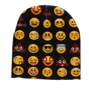 Black Multi Emoji Hats