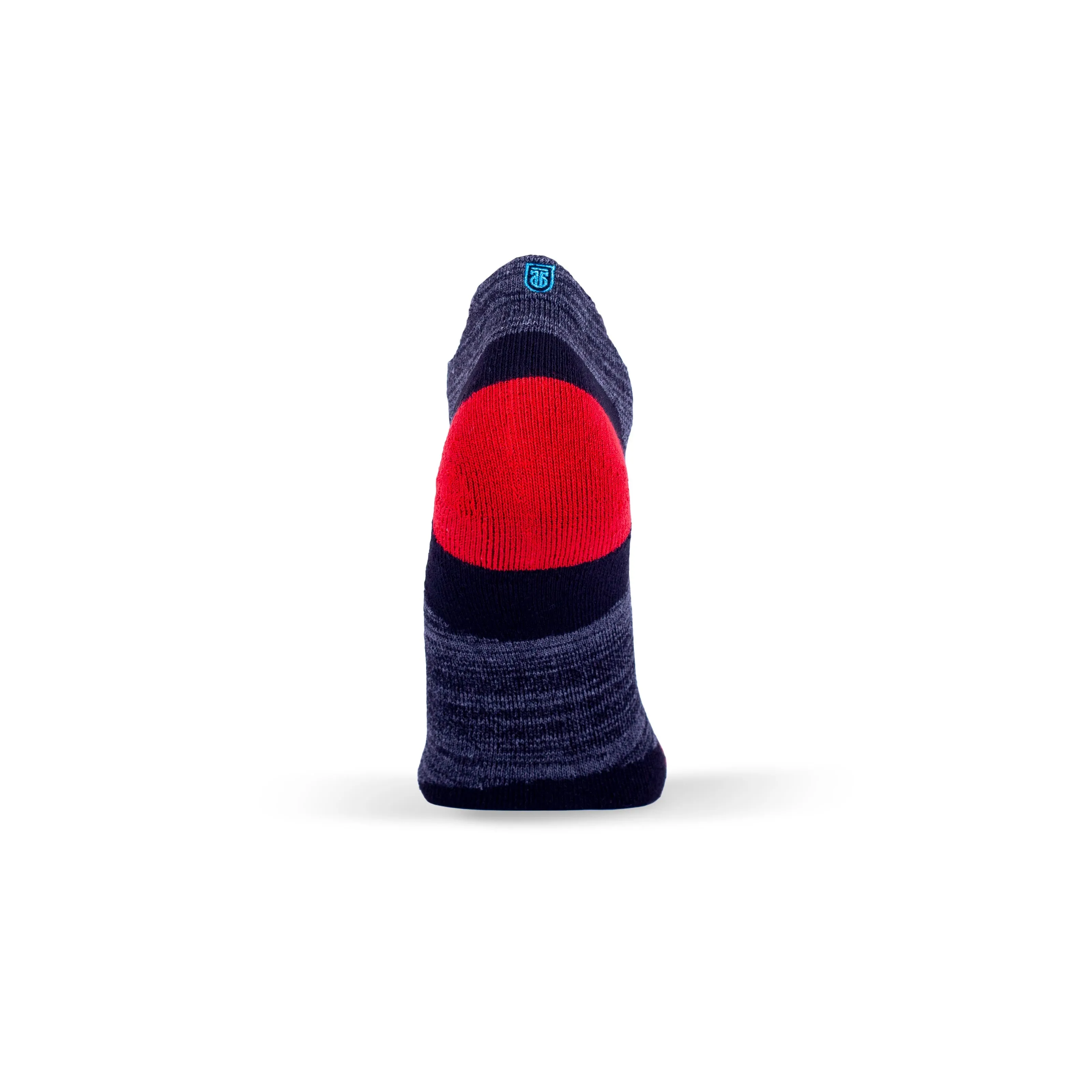Black with Heather Grey & Charcoal with Red Two Pack - Extra Cushioned Ankle Socks