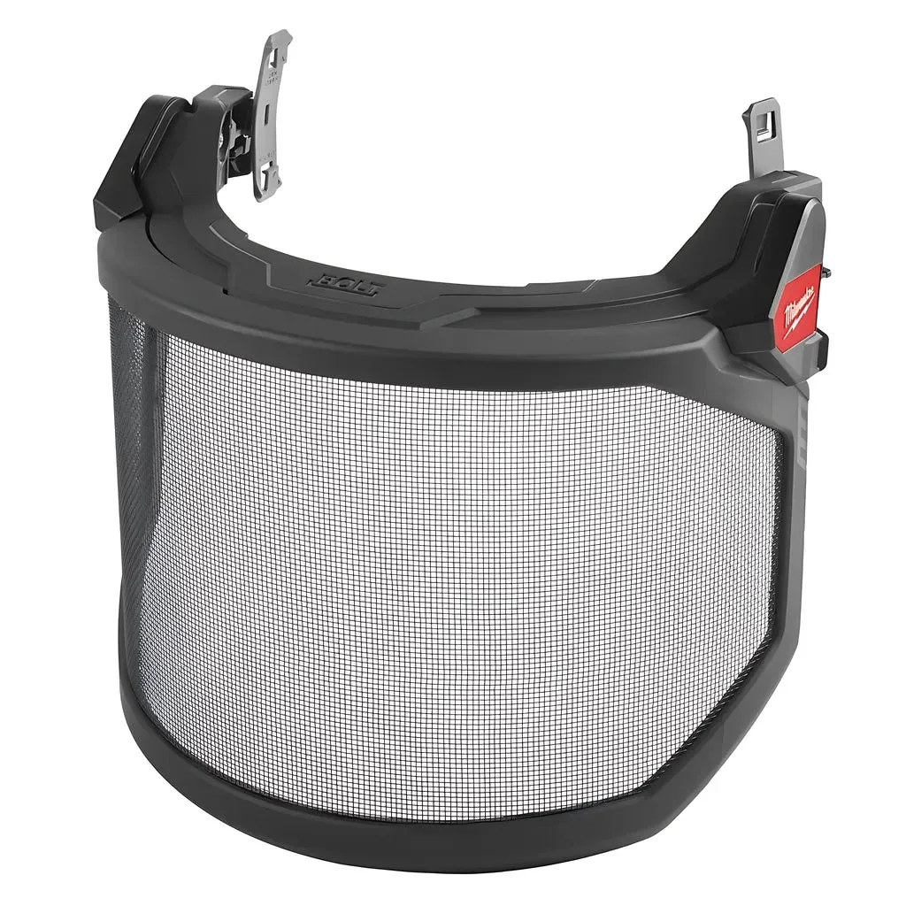BOLT™ Full Face Shield - Metal Mesh (Compatible with Milwaukee® Safety Helmets & Hard Hats)
