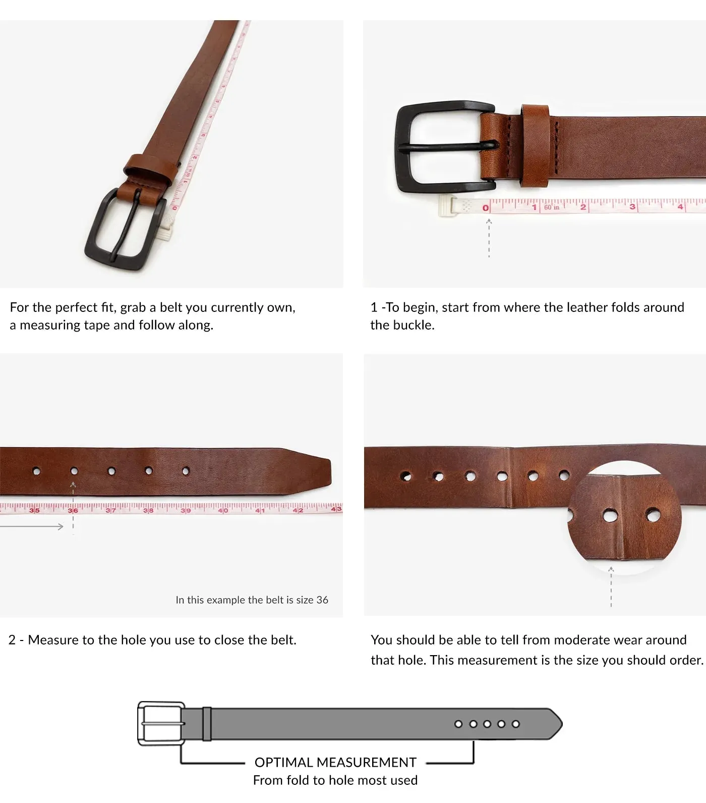 Brave Julita Pebbled Leather Belt