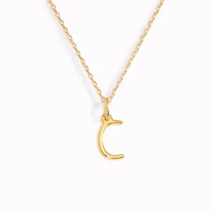 C Necklace / Gold Initial Necklace