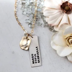 Celestial Moon Personalized Necklace