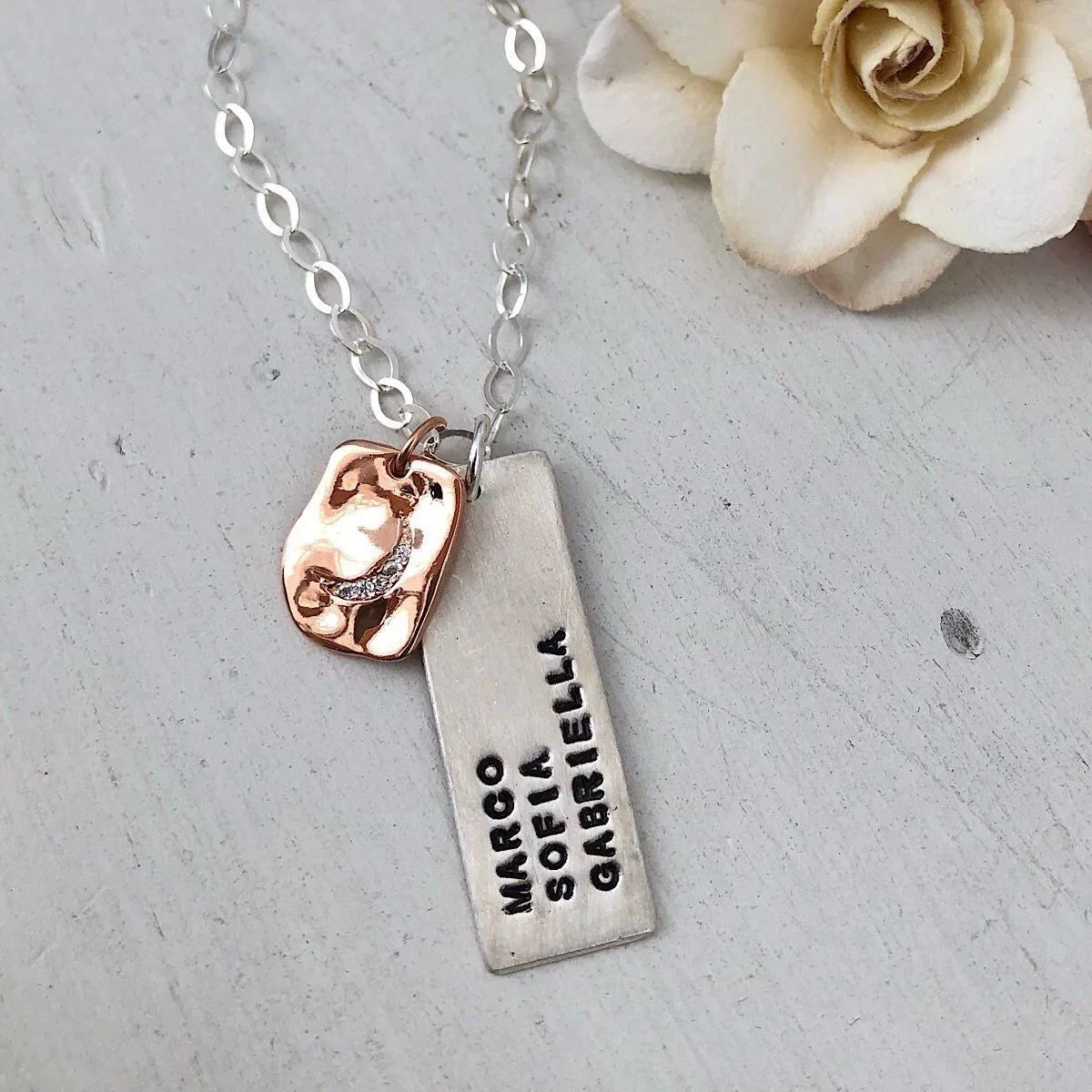 Celestial Moon Personalized Necklace