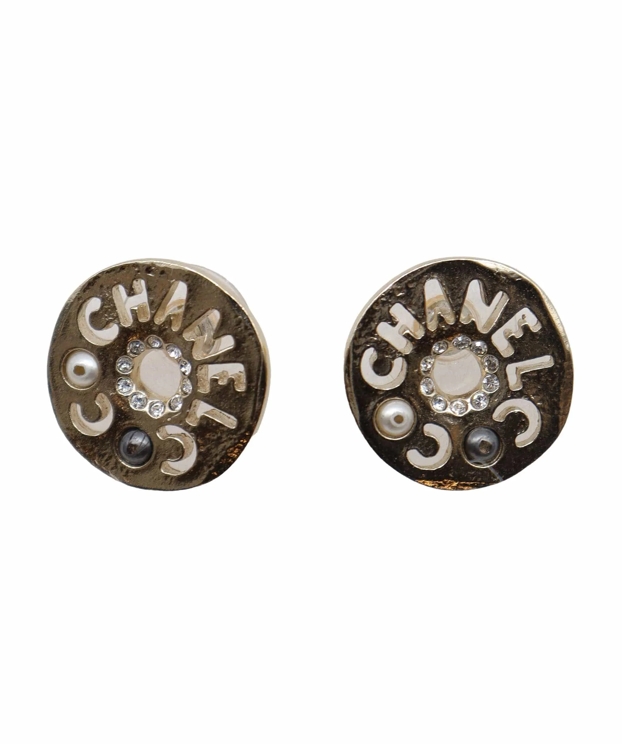 Chanel 19A Cutout detail stud earrings - DXBS1481