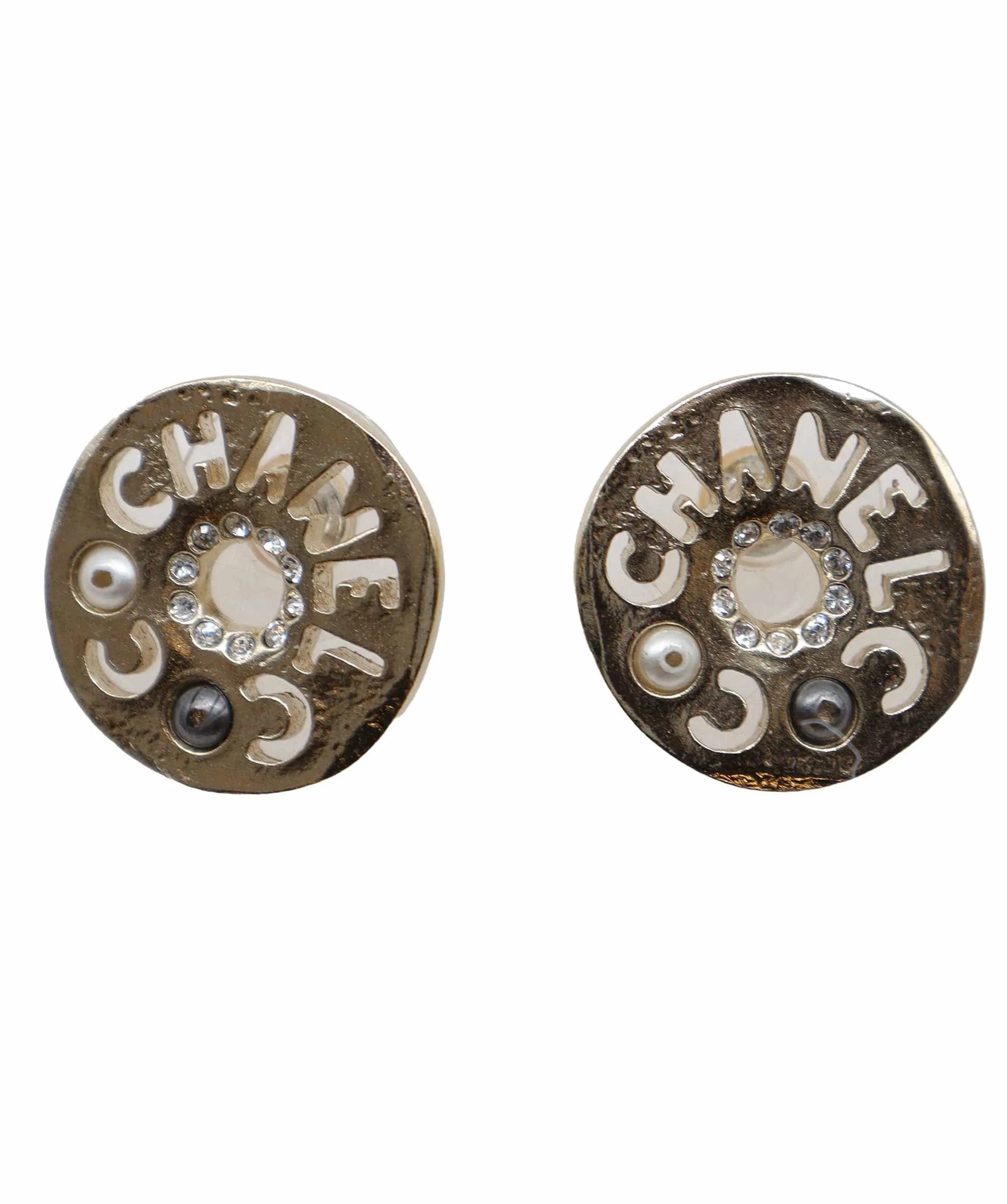 Chanel 19A Cutout detail stud earrings - DXBS1481