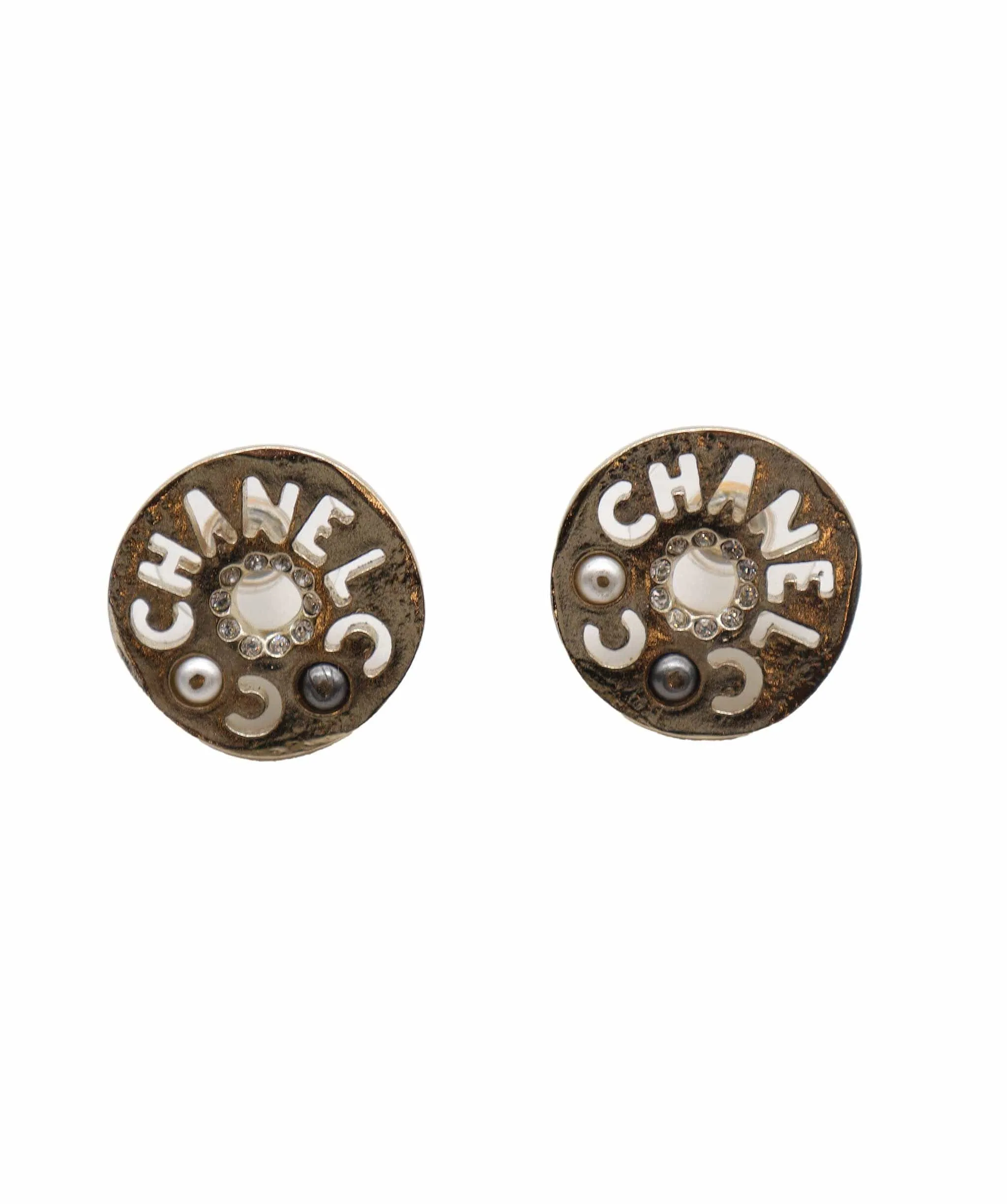 Chanel 19A Cutout detail stud earrings - DXBS1481