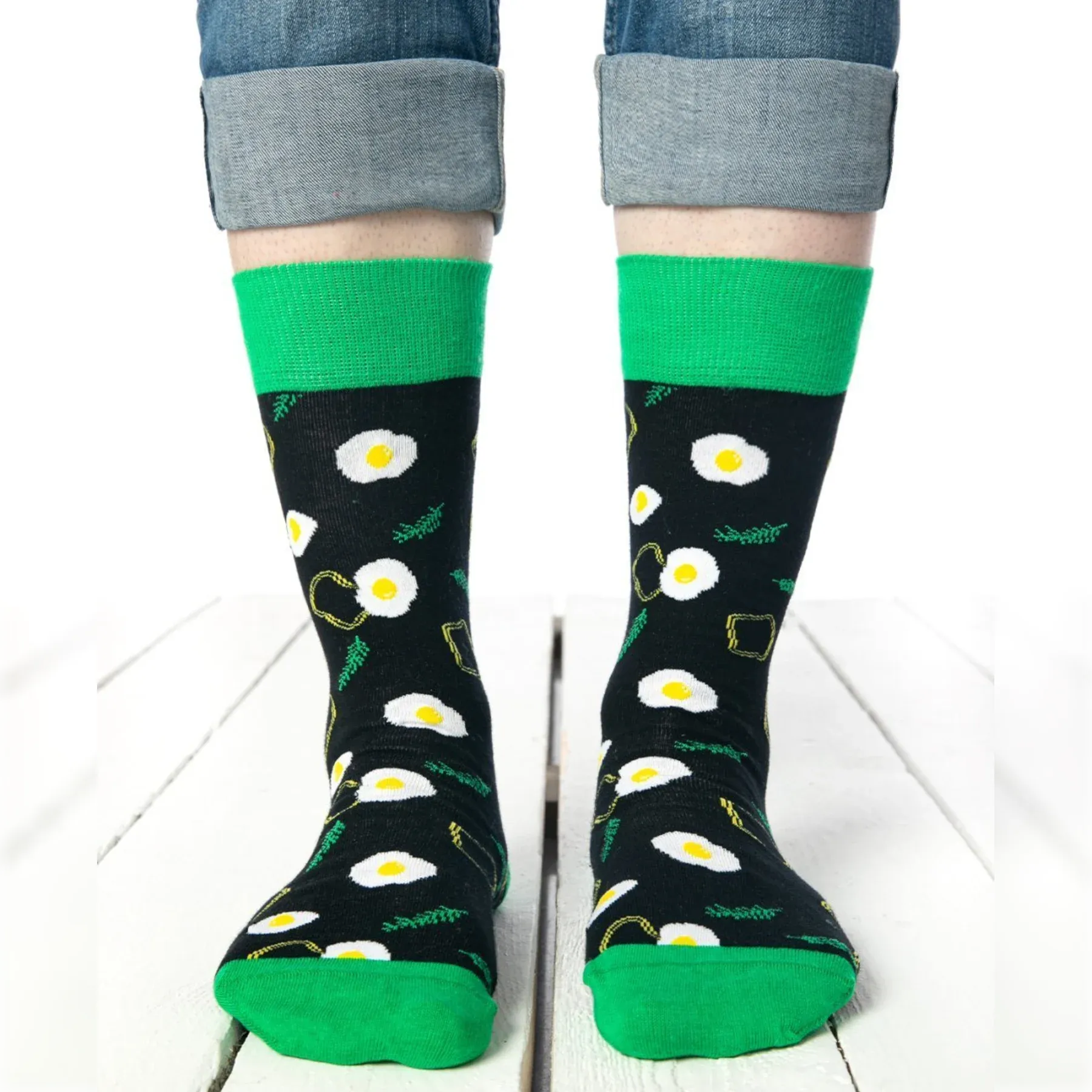 Cotton, Colourful, Egg Themed Socks