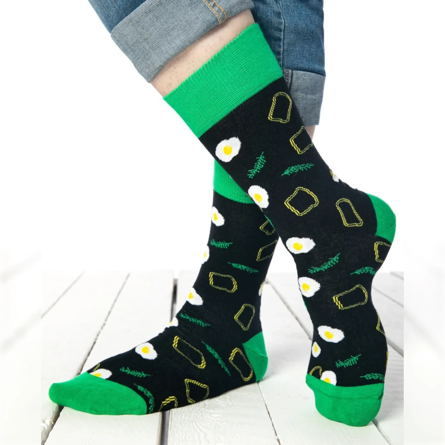 Cotton, Colourful, Egg Themed Socks