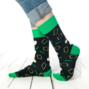 Cotton, Colourful, Egg Themed Socks