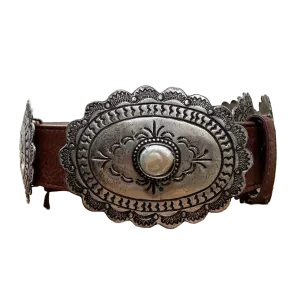 Cowgirls Jewelry Ladies  Concho Brown Fashion Belt 16-0121