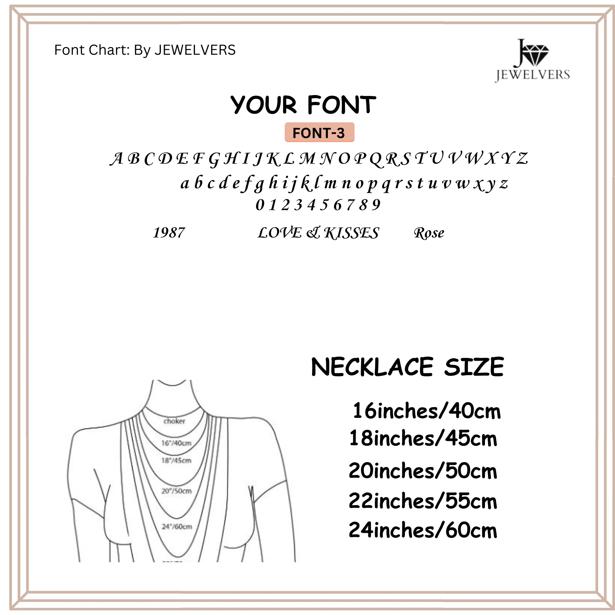 Custom Number Necklace | Personalized Necklace | Engraved Necklace