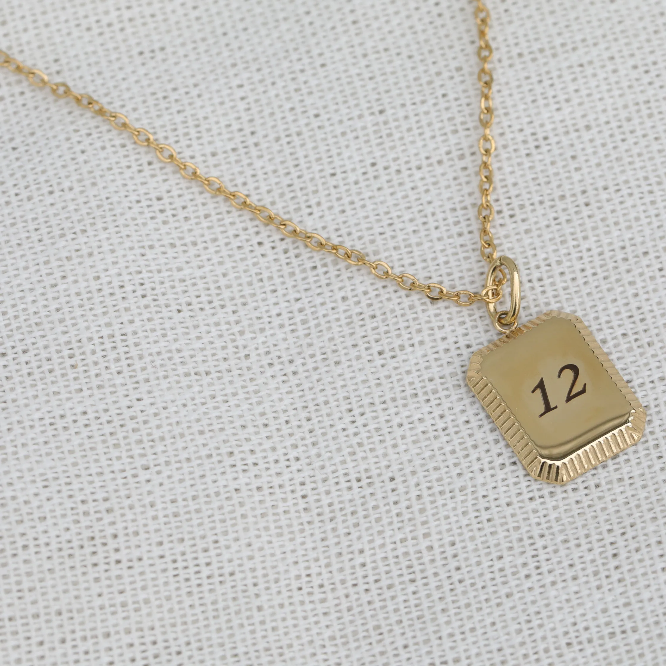 Custom Number Necklace | Personalized Necklace | Engraved Necklace