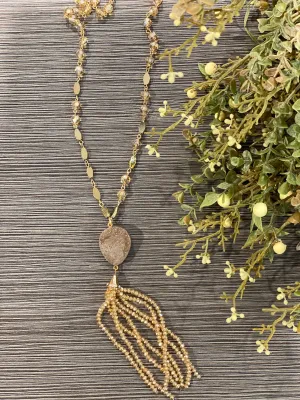 Druzy Necklace - Champagne