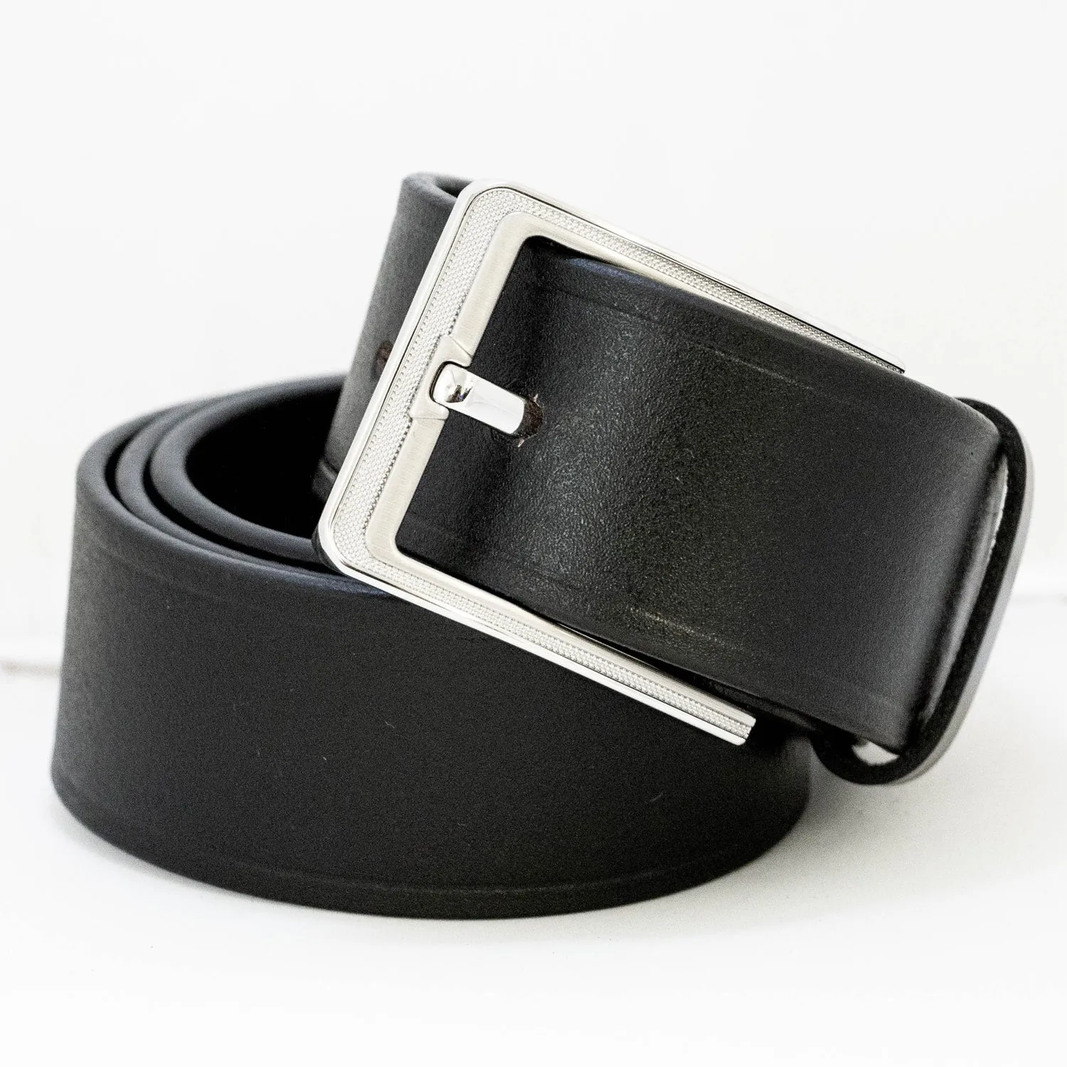 Duty Belt Replacement Belt Buckle (Silver Texture Pattern)