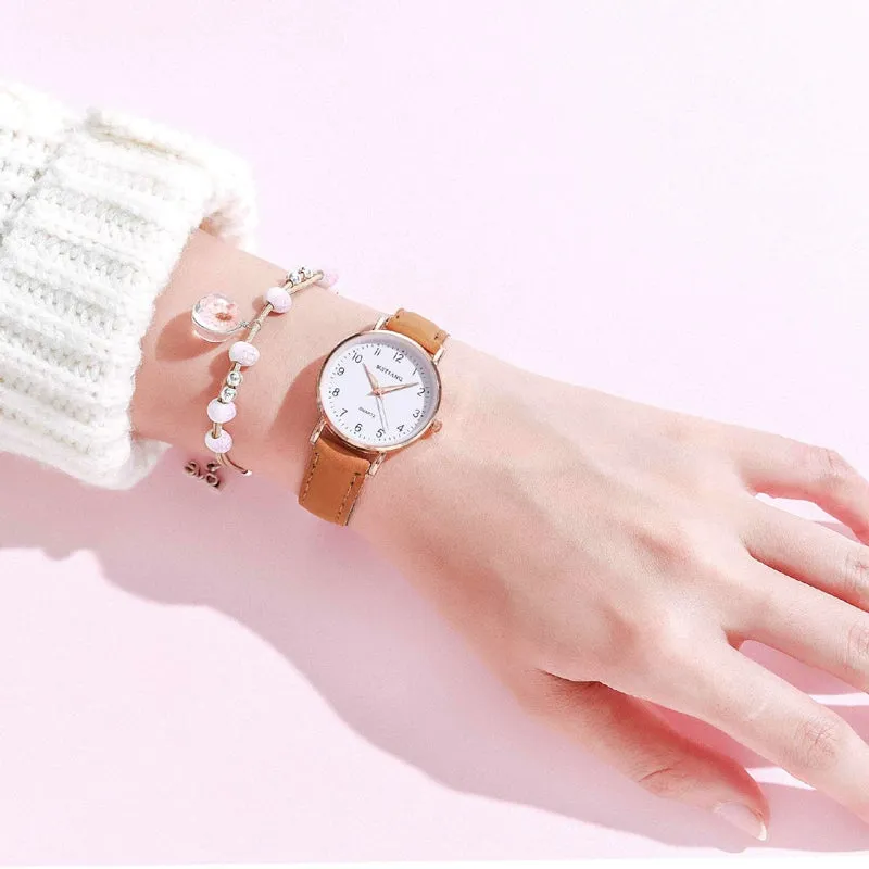 Elegance Retro Exam Small Female Middle School Student Watch