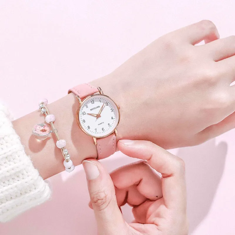Elegance Retro Exam Small Female Middle School Student Watch