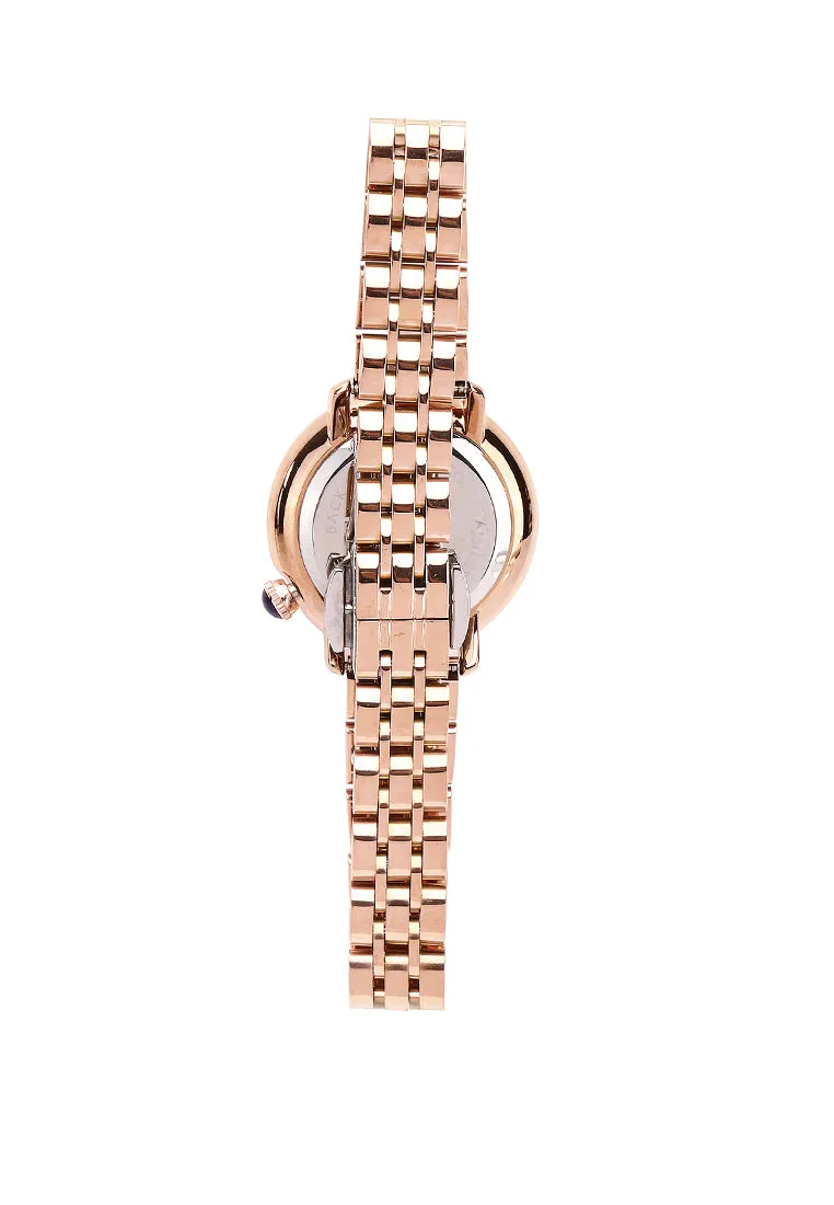 Ellysa Rose Gold Metal Watch Gift Set (Salmon)