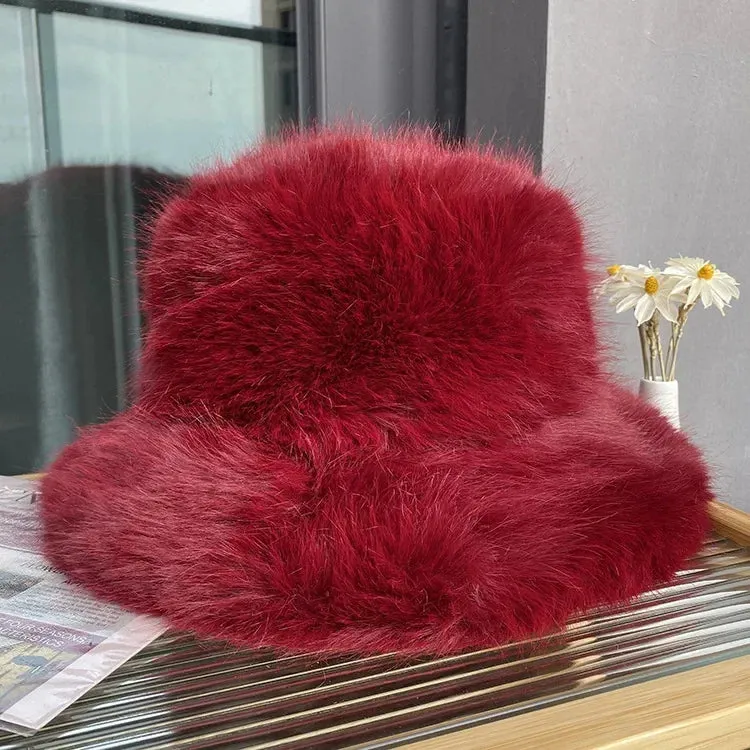 Faux Fur Bucket Hats