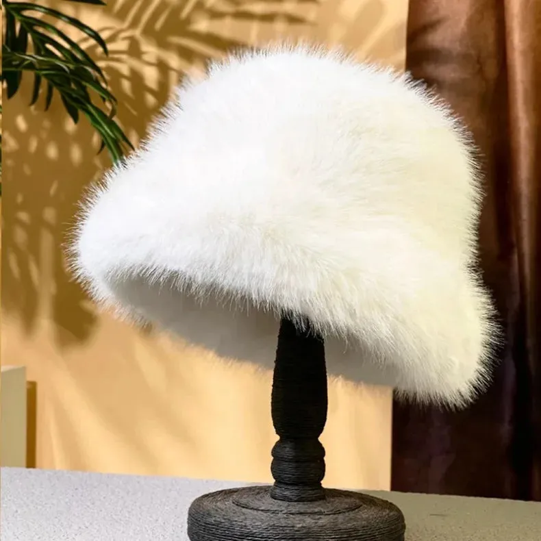 Faux Fur Bucket Hats