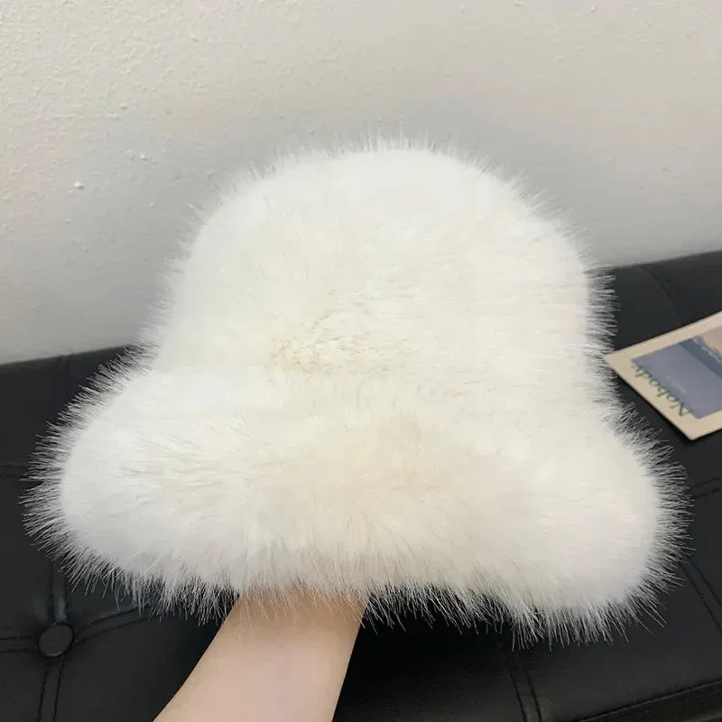 Faux Fur Bucket Hats